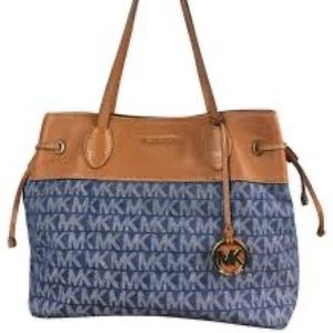 Michael Kors monogram denim bag